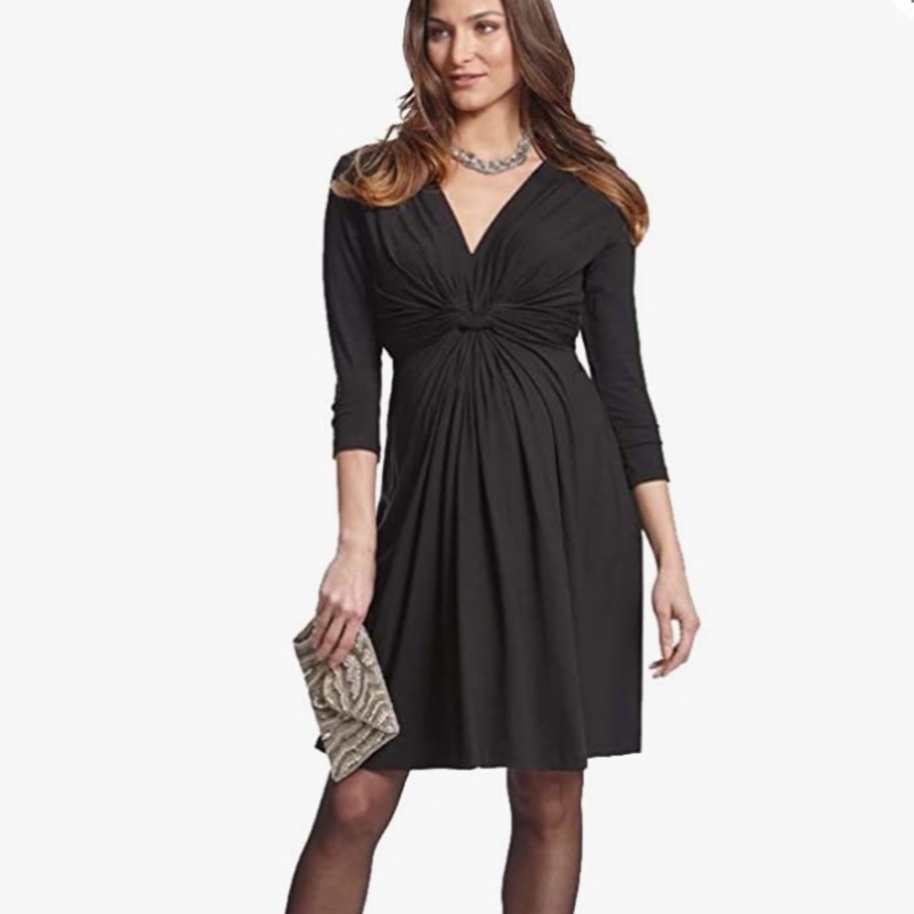 Seraphine Jolene Knot Front Maternity Dress